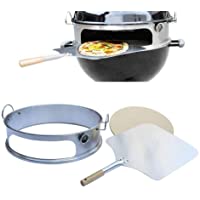 Los mejores  - Onlyfire pizza horno paquete completo PizzaRing para con piedra para pizza- Pala de Pizza para Weber 57 cm parrilla…